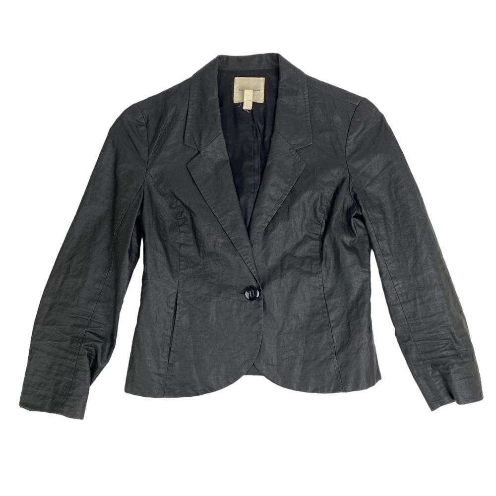 Silence + Noise Faux Leather Blazer Jacket XS